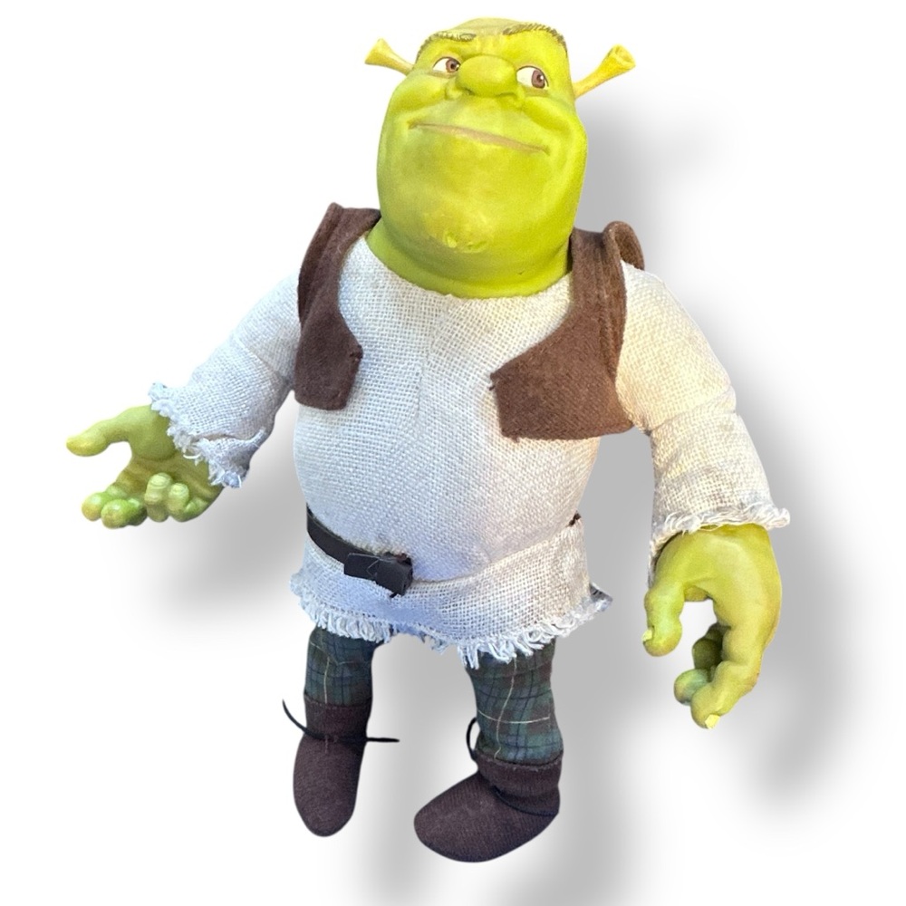 9” McFarlane Dreamworks Shrek Plush Doll - 2001 Flawed